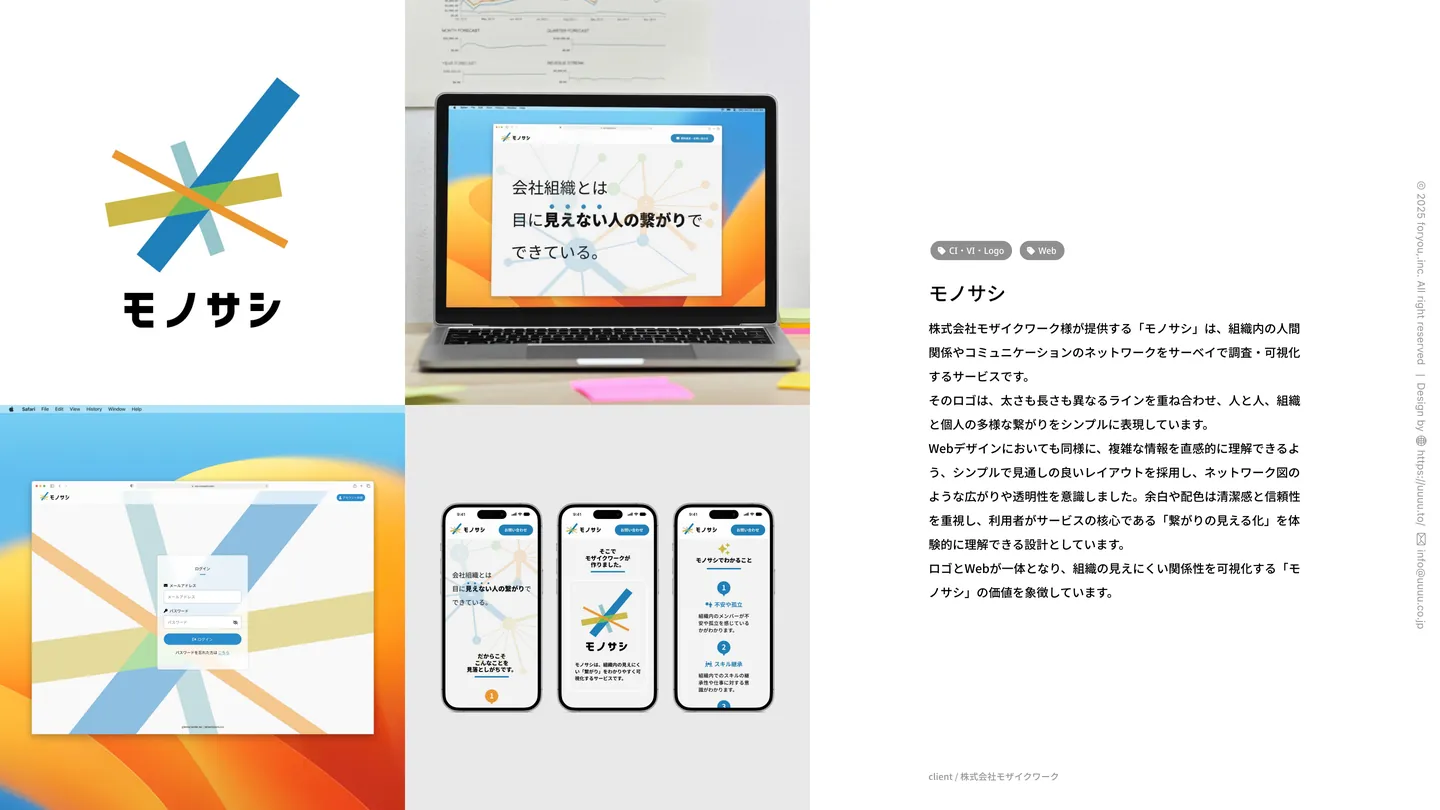 モノサシ（CI・VI・Logo・Web）